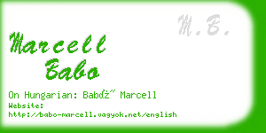 marcell babo business card